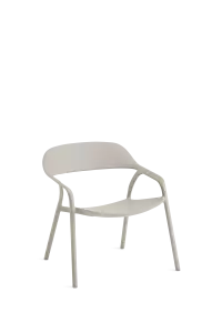 Coalesse LessThanFive Chair in white, design by Michael Young.