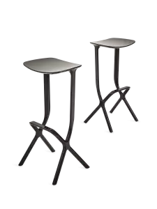 LessThanFive stool in black, design by Michael Young.